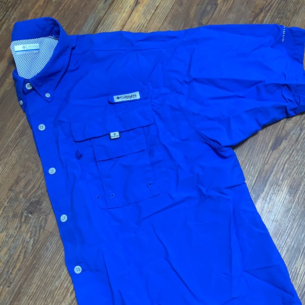 Blue Columbia PFG Shirt